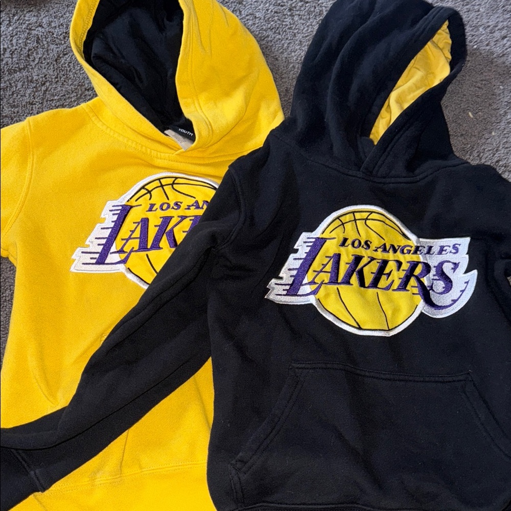 Los Angeles Lakers Yellow & Black Logo Hoodies